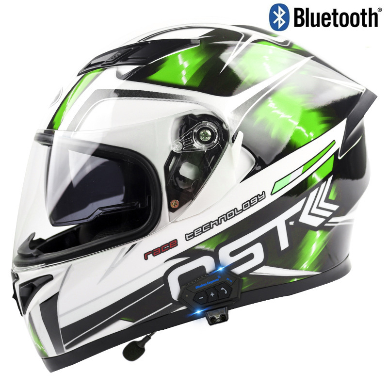 Virtue Bluetooth integralna kaciga za motor s dvostrukim vizirima, zimska i sve sezone, ABS