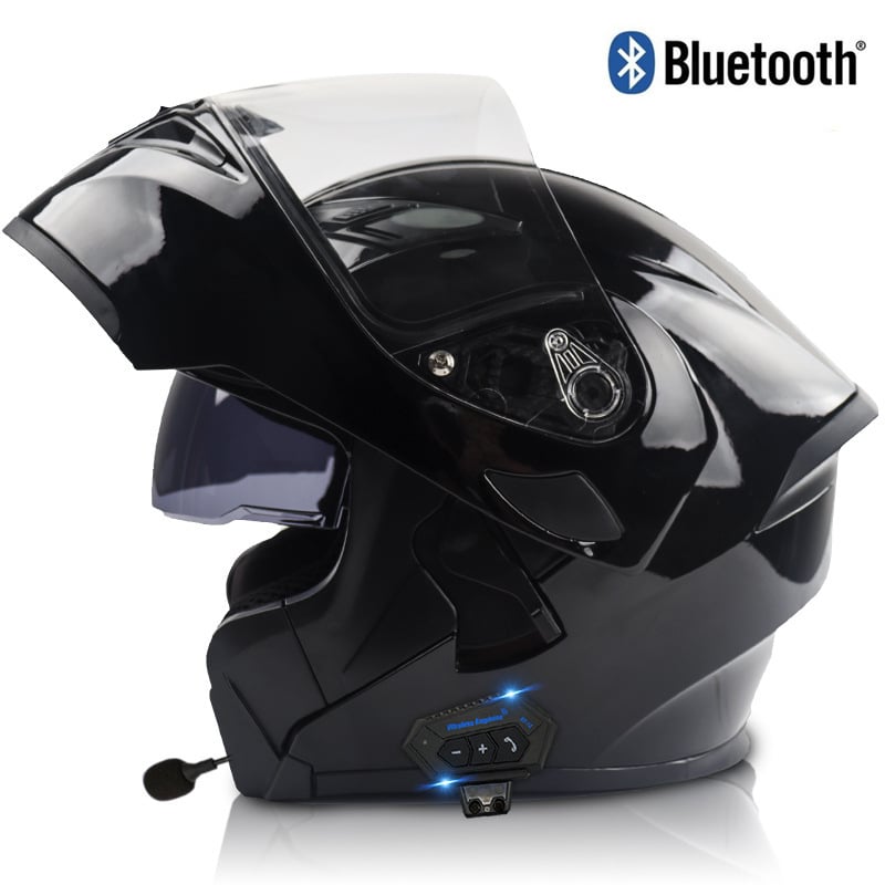 Virtue Bluetooth integralna kaciga za motor s dvostrukim vizirima, zimska i sve sezone, ABS