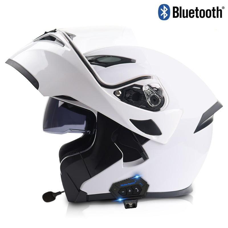 Virtue Bluetooth integralna kaciga za motor s dvostrukim vizirima, zimska i sve sezone, ABS