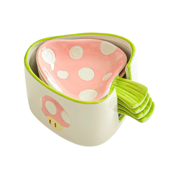 Vas ceramic pentru sosuri pentru hot pot și grătar, farfurie mică cu model desen animat, glazură color subglazurată, stil proaspăt și minimalist