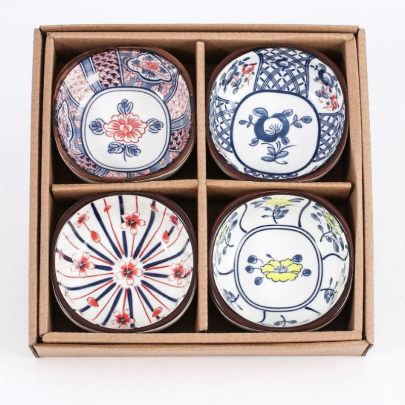 Set creativ de farfurii ceramice pentru uz casnic, farfurioare pentru sos și condimente în stil japonez