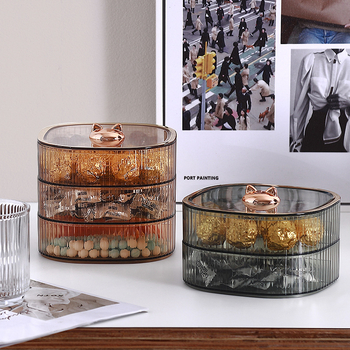 Farfurie din plastic cu capac pentru fructe și nuci, pentru masa de cafea din living, design minimalist premium