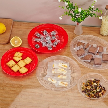 Farfurii din plastic, de unică folosință – rotunde, groase, pentru grătar și picnic, pentru fructe și legume