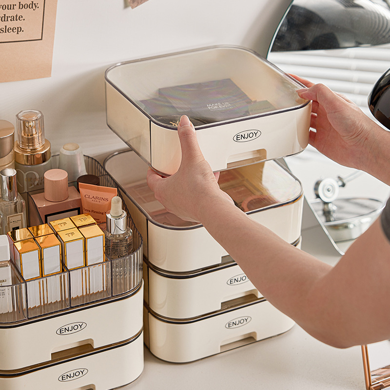 Organizator transparent pentru cosmetice, pentru birou, machiaj, ruj și pensule