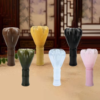 Whisk de ceai din rășină, perie de matcha comestibilă, set de unelte pentru coacere și gătit cu 100 de dinți, unelte pentru ceremonia ceaiului inspirate din dinastia Song