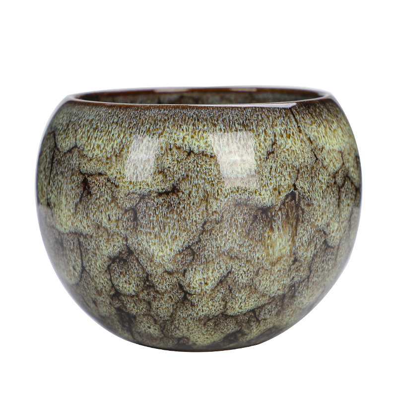 Ceașă ceramică Jian ware cu glazură Tianmu, formă de ou dragon, design stabil, ceașcă mare de ceai