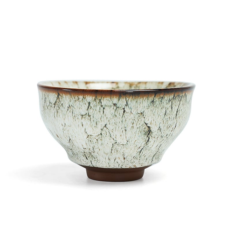 Jianzhan din ceramică, ceașcă de ceai cu design cu sute de flori, ceașcă mare Tianmu, o singură ceașcă