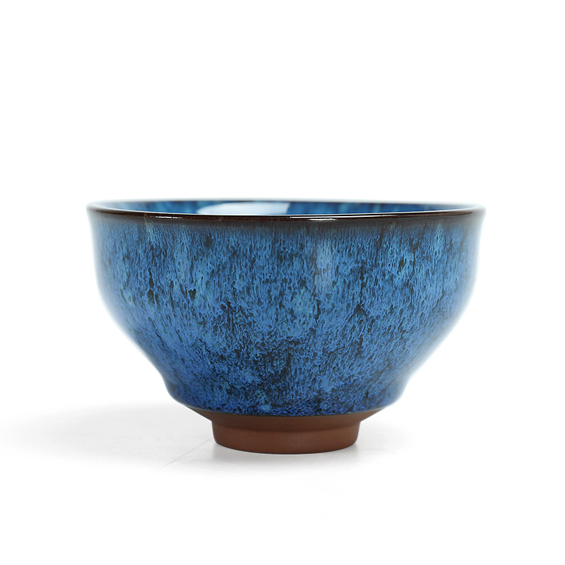 Jianzhan din ceramică, ceașcă de ceai cu design cu sute de flori, ceașcă mare Tianmu, o singură ceașcă