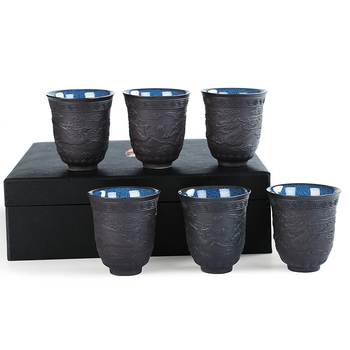 Ceașcă mare de ceai Jianzhan Tianmu din lut mov, ceramică în stil Kung Fu, lucrată manual