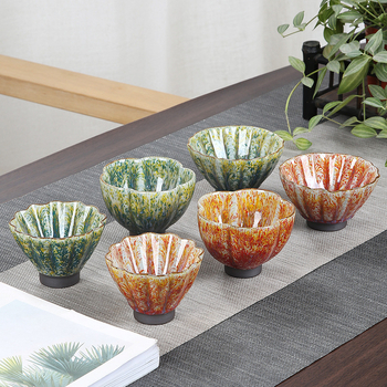 Ceașă mare din ceramică pentru ceai Kung Fu, o singură ceașă, ceramică Shino-Yaki în stil japonez rustic, lux discret