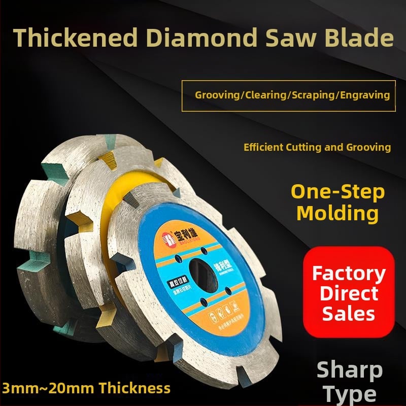 Baolixiong gyémánt vágókorong kőhöz és betonhoz, magas keménység, vastag hornyoló vágókorong, éles vágóél
