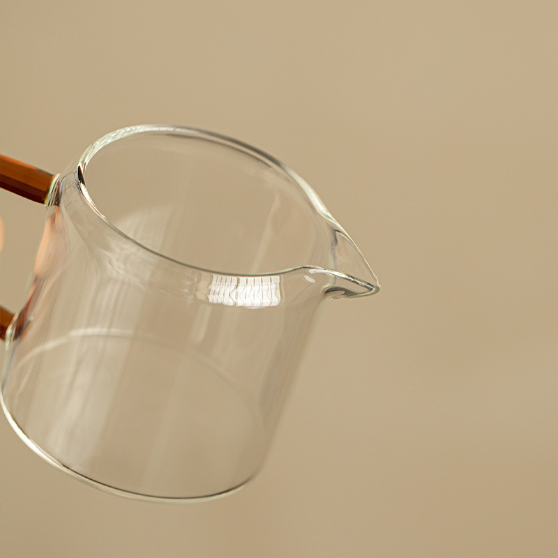 Cană de ceai din sticlă borosilicat rezistentă la temperatură, cu mâner și filtru încorporat, all-in-one pentru acasă și birou