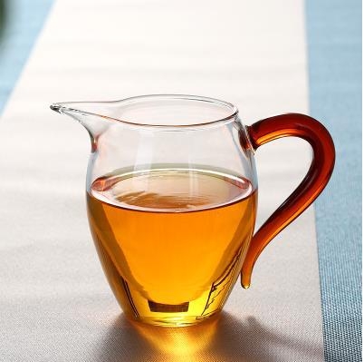 Ceai din sticlă transparentă, în formă de pinguin, dimensiune mare, accesoriu pentru ceremonia de ceai