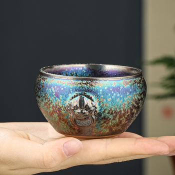 Ceașcă de ceai ceramică cu glazură de cuptor – unică pentru ceremonia ceaiului