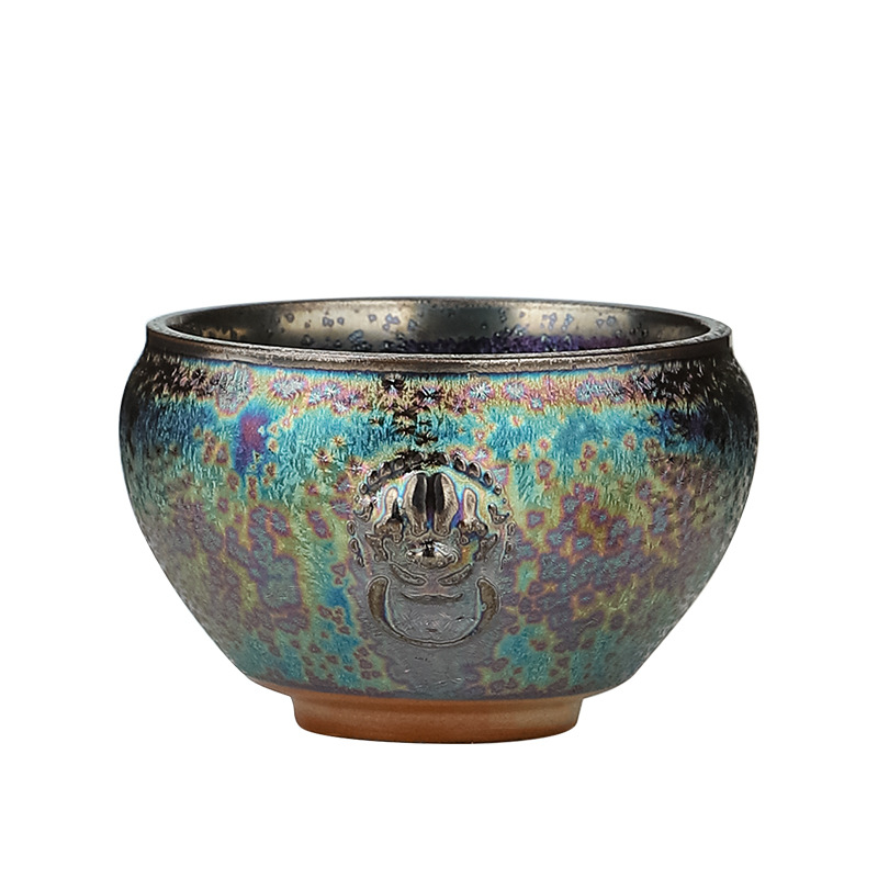Ceașcă de ceai ceramică cu glazură de cuptor – unică pentru ceremonia ceaiului