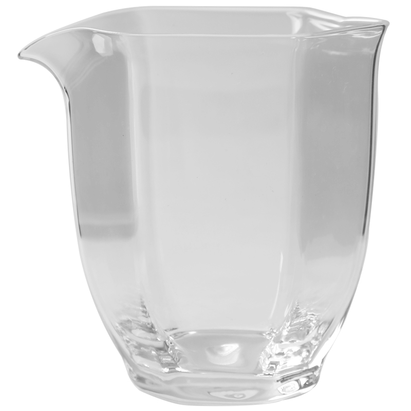 ceașcă de ceai din sticlă hexagonală cu filtru — set, rezistentă la temperaturi înalte, transparentă, cristal japonez