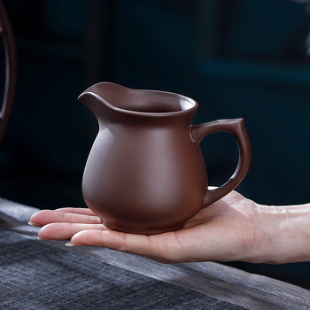 Set de ceai din ceramică, lut roșu, lucrat manual, cu vas de distribuție a ceaiului și capacitate mare — accesorii Kung Fu pentru ceai