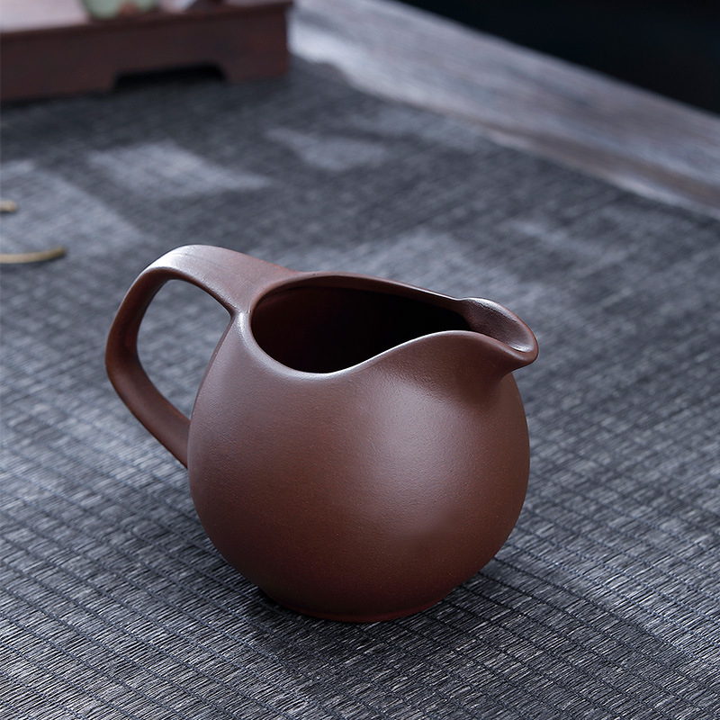 Set de ceai din ceramică, lut roșu, lucrat manual, cu vas de distribuție a ceaiului și capacitate mare — accesorii Kung Fu pentru ceai