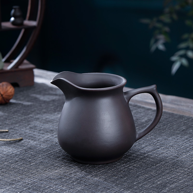 Set de ceai din ceramică, lut roșu, lucrat manual, cu vas de distribuție a ceaiului și capacitate mare — accesorii Kung Fu pentru ceai