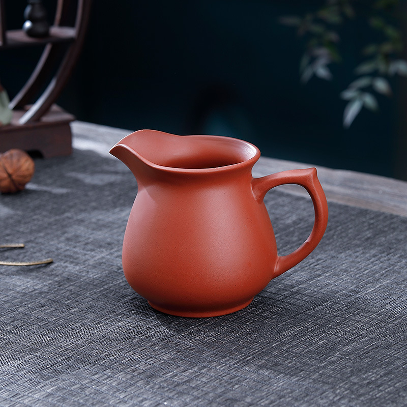 Set de ceai din ceramică, lut roșu, lucrat manual, cu vas de distribuție a ceaiului și capacitate mare — accesorii Kung Fu pentru ceai