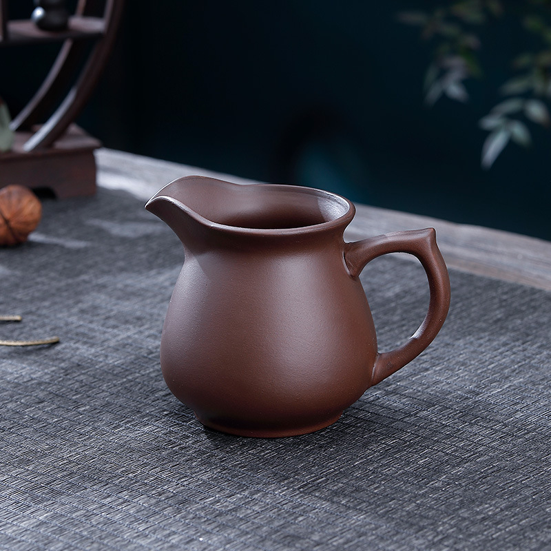Set de ceai din ceramică, lut roșu, lucrat manual, cu vas de distribuție a ceaiului și capacitate mare — accesorii Kung Fu pentru ceai
