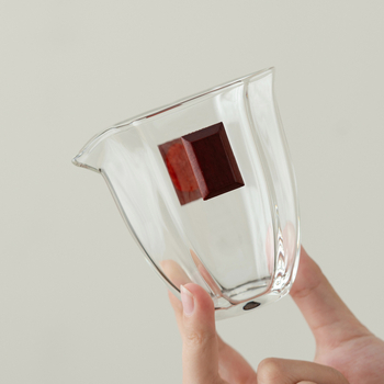 Set de ceai din sticlă borosilicat de înaltă calitate – ceșcuță transparentă de distribuție a ceaiului, pentru uz casnic, tavă elegantă