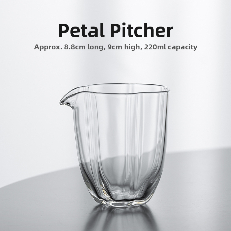 Set de ceai din sticlă borosilicat de înaltă calitate – ceșcuță transparentă de distribuție a ceaiului, pentru uz casnic, tavă elegantă