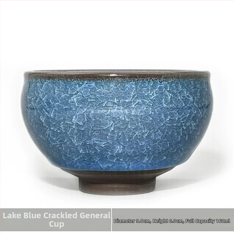 ceașcă de ceai ceramică verde jad, cu model crackle în formă de dragon, pentru uz personal