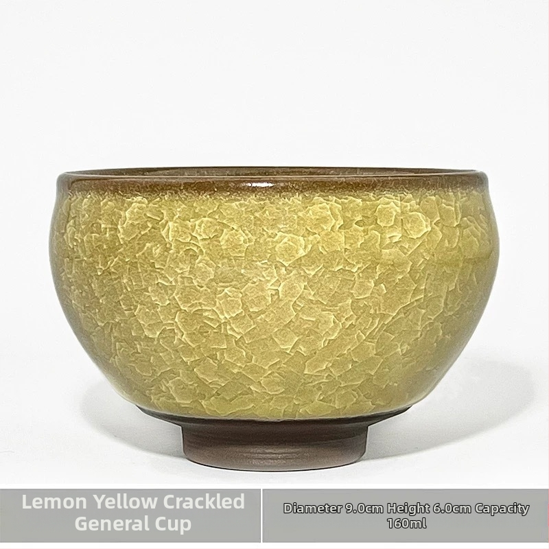 ceașcă de ceai ceramică verde jad, cu model crackle în formă de dragon, pentru uz personal