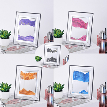 Ceas de nisip din sticlă cu design 3D, decor pentru sufragerie și dormitor, ornament de birou, cadou de ziua de naștere