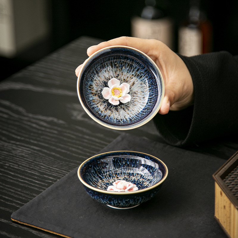 Cană de ceai din porțelan Kung Fu, un singur exemplar, design vintage elegant în stil chinezesc