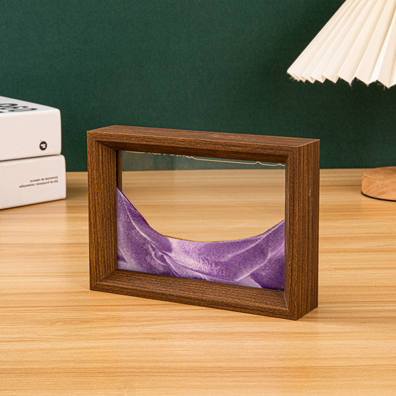 Tablou decorativ 3D cu nisip curgător, cu ramă foto, pentru casă și birou