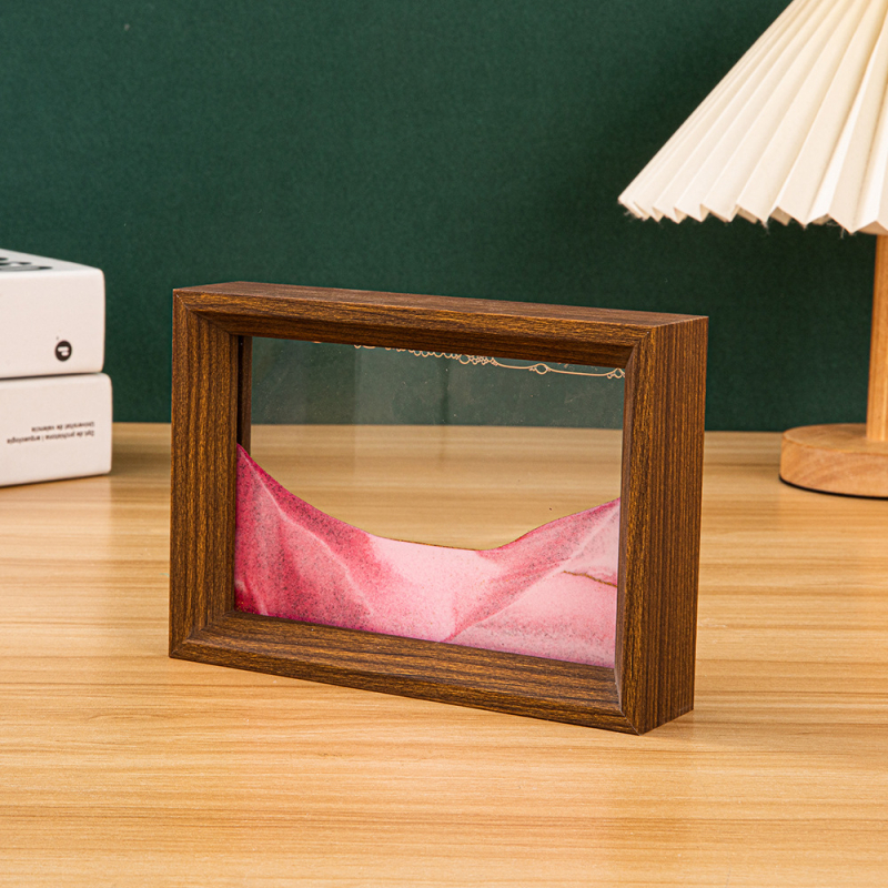 Tablou decorativ 3D cu nisip curgător, cu ramă foto, pentru casă și birou