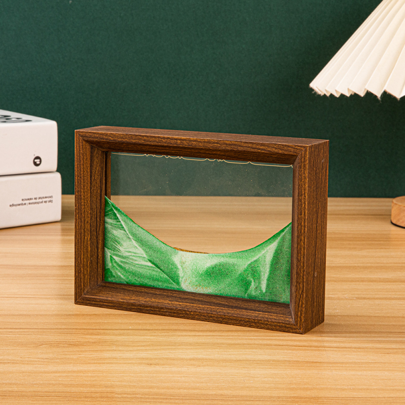 Tablou decorativ 3D cu nisip curgător, cu ramă foto, pentru casă și birou