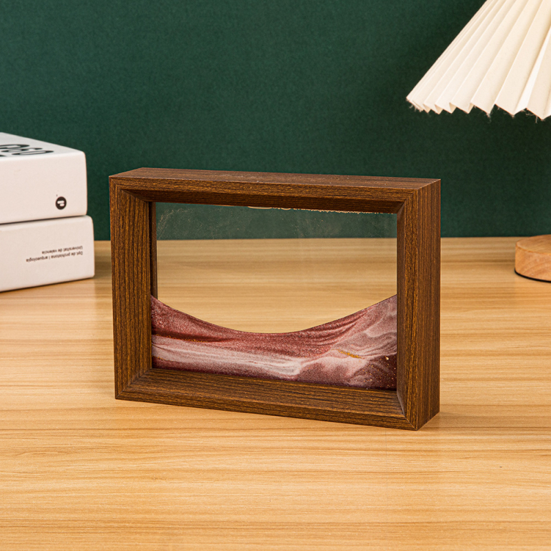 Tablou decorativ 3D cu nisip curgător, cu ramă foto, pentru casă și birou