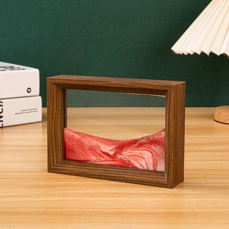 Tablou decorativ 3D cu nisip curgător, cu ramă foto, pentru casă și birou