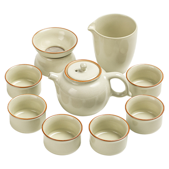 Set de ceai Gaiwan Kung Fu, din ceramică, cu cești, cadou, logo personalizat