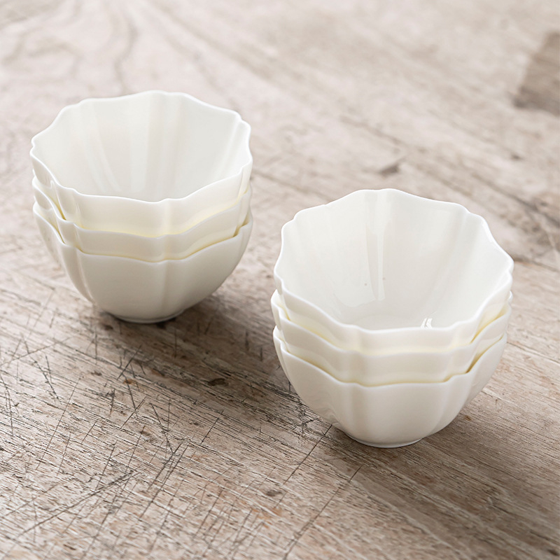 Ceșuță de ceai din porțelan alb ivoriu, o singură ceașcă pentru ceremonia Gong Fu, accesorii de ceai din ceramică
