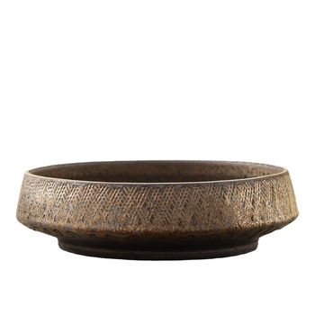 Set de ceai din ceramică brută cu capac: borcan pentru zaț de ceai, ceașcă de ceai, bazin de apă, vas vintage pentru spălat pensule, găleată pentru apă uzată