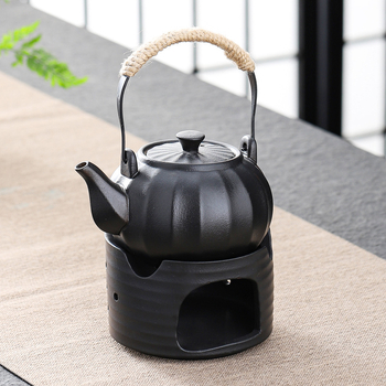 Set de ceai Kung Fu din ceramică neagră – set complet cu ceainic și cești, în cutie cadou, pentru uz casnic