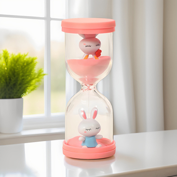 Clepsidră din plastic, în formă de macarons, pentru copii, rezistentă la căderi, 3–5–10–30 de minute, decor de birou, cadou pentru elevi