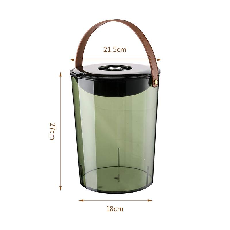 Recipient pentru resturi de ceai cu filtru, pentru set de ceai de uz casnic — capacitate mare