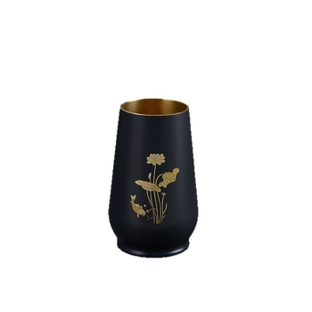 Accesorii Gongfu pentru ceremonia ceaiului – bază pentru tubul de ceai din cupru, Zen japonez gravat