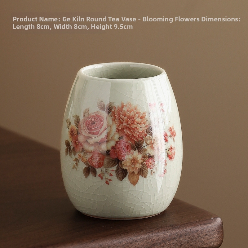 Accesorii ceramice pentru ceremonia ceaiului: țevi de depozitare pentru ceai, țeavă de ceai individuală, borcan pentru uneltele de preparare a ceaiului, sticlă pentru ceremonia ceaiului, vază mică, suport de birou pentru pixuri
