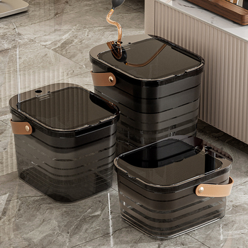 Găleată din plastic pentru resturi de ceai, cu separare și filtrare, accesoriu pentru ceremonia ceaiului
