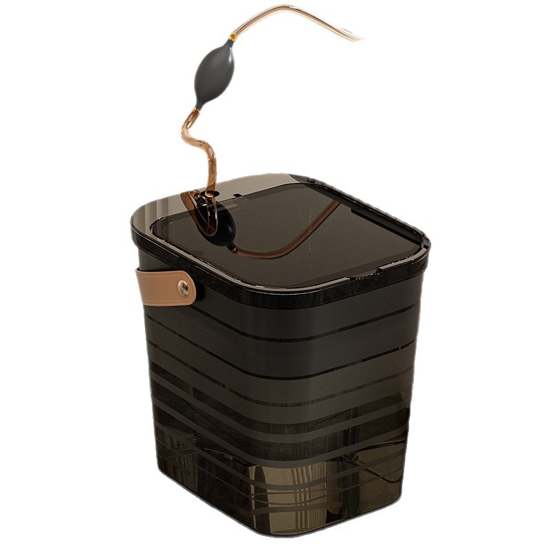 Găleată din plastic pentru resturi de ceai, cu separare și filtrare, accesoriu pentru ceremonia ceaiului