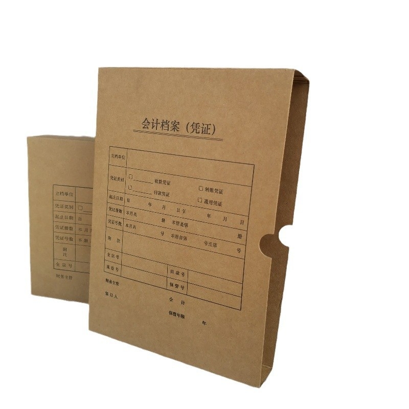 Dosar A4 orizontal din hârtie kraft 700 g pentru documente contabile și bonuri