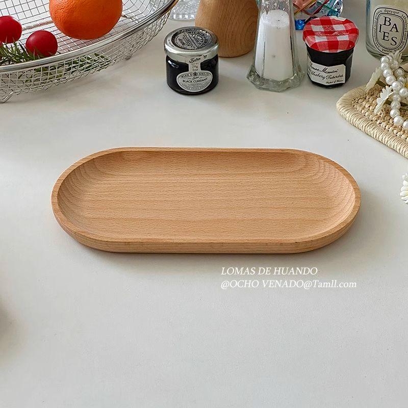 Stil japonez, din beech wood: farfurie pentru desert, farfurie pentru tort, suport pentru ceașca de cafea, tavă de servire – rotundă și dreptunghiulară, potrivită pentru steak și grătar, ceai de după-amiază.