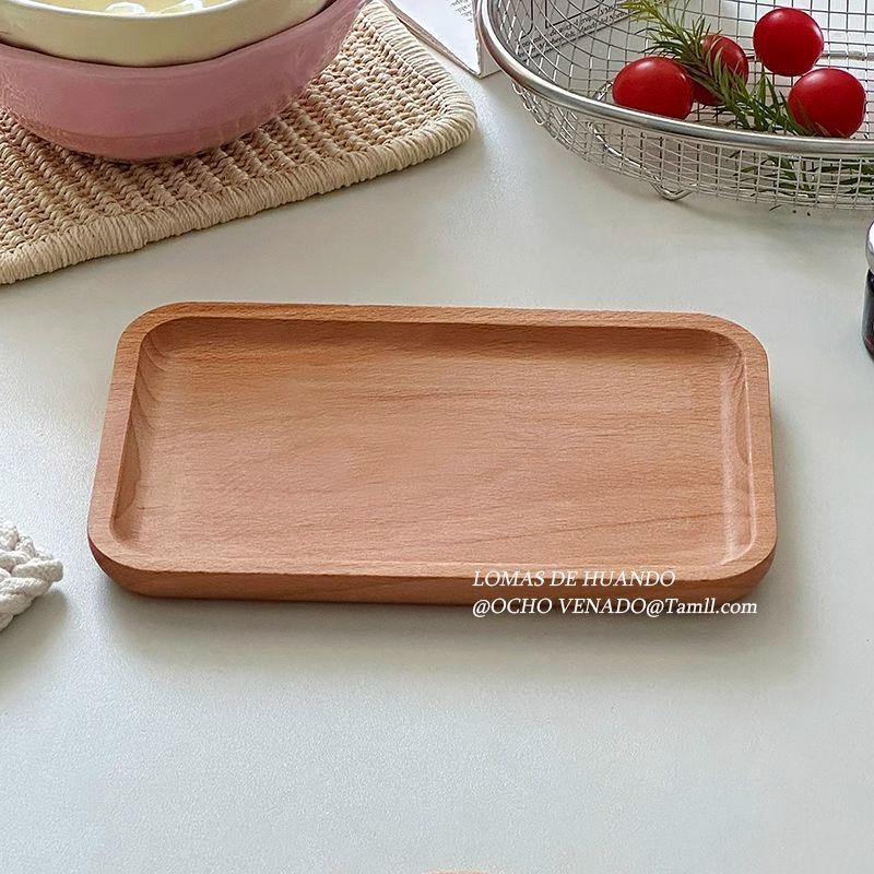 Stil japonez, din beech wood: farfurie pentru desert, farfurie pentru tort, suport pentru ceașca de cafea, tavă de servire – rotundă și dreptunghiulară, potrivită pentru steak și grătar, ceai de după-amiază.