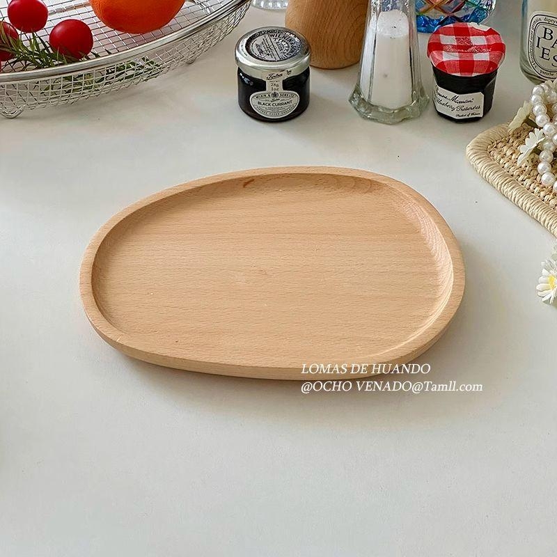 Stil japonez, din beech wood: farfurie pentru desert, farfurie pentru tort, suport pentru ceașca de cafea, tavă de servire – rotundă și dreptunghiulară, potrivită pentru steak și grătar, ceai de după-amiază.
